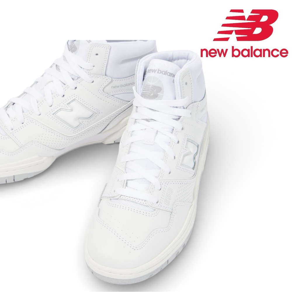 New Balance Sneakers Men 650 Off White Leather Size 8.5 NWT